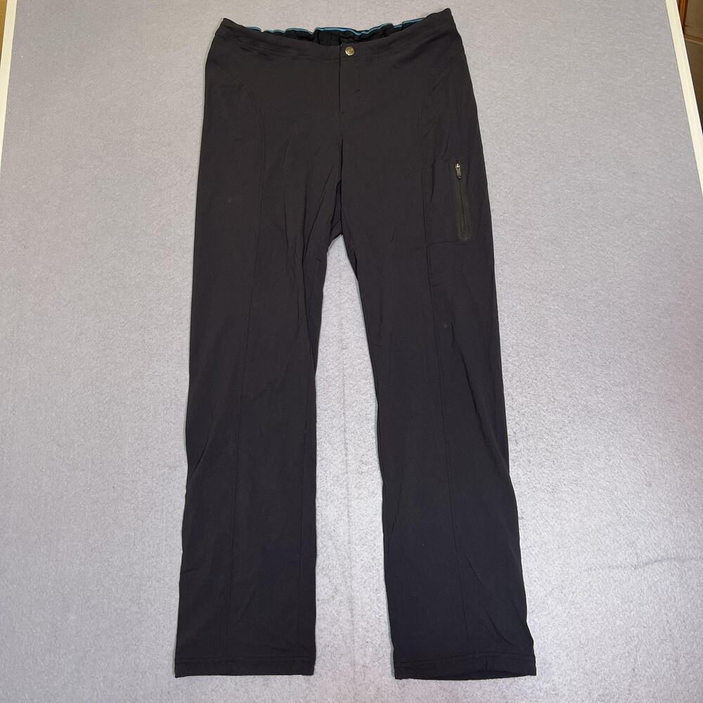 Columbia Track Pants Womens 12 Black Omni-Shield Hiking Zip Pocket Outdoor